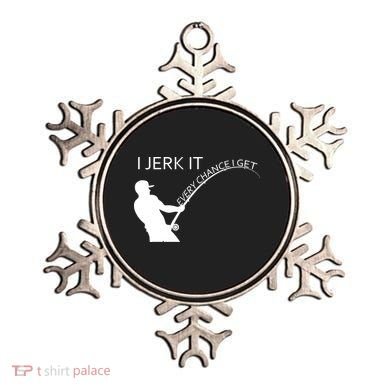 I Jerk It Funny Fishing Pole Ornament