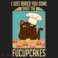 I Just Baked You Some Shut The Fucupcakes Cat Beanie thumb 2