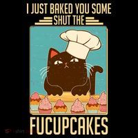I Just Baked You Some Shut The Fucupcakes Cat Women's Hoodie thumb 2