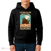 I Just Baked You Some Shut The Fucupcakes Cat Kids Hoodie thumb 4