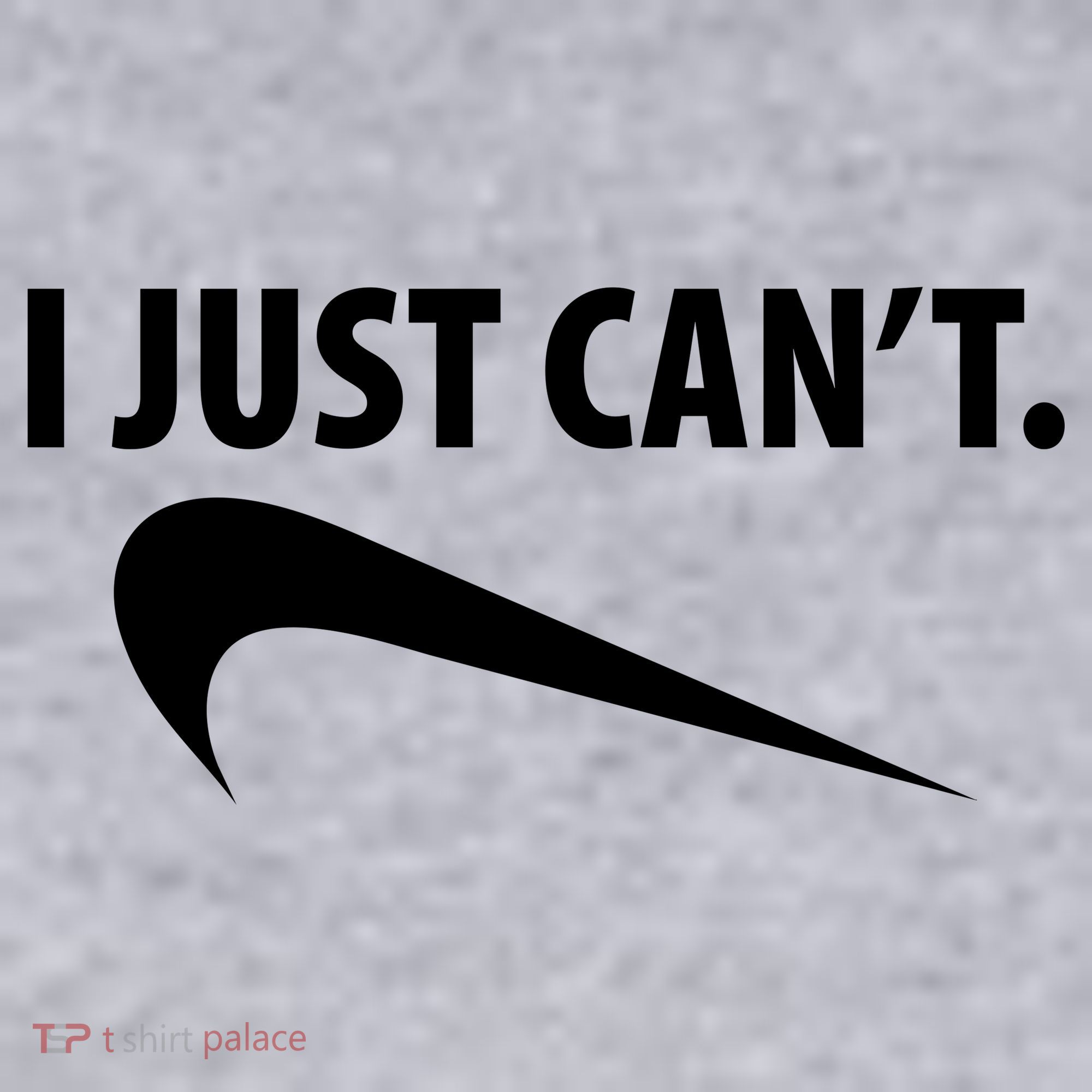 I Just Can't Funny Parody Women's Racerback Cropped Tank