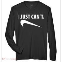 I Just Can't Funny Parody Zone Performance Long-Sleeve T-Shirt thumb 0