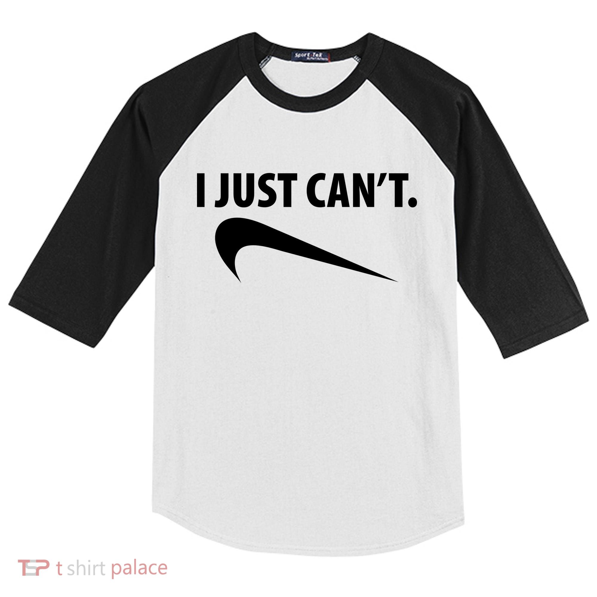 I Just Can't Funny Parody Kids Colorblock Raglan Jersey