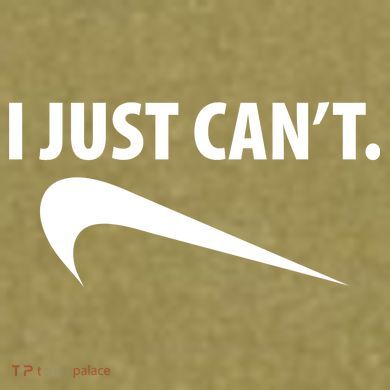 I Just Can't Funny Parody Garment-Dyed Women's Muscle Tee