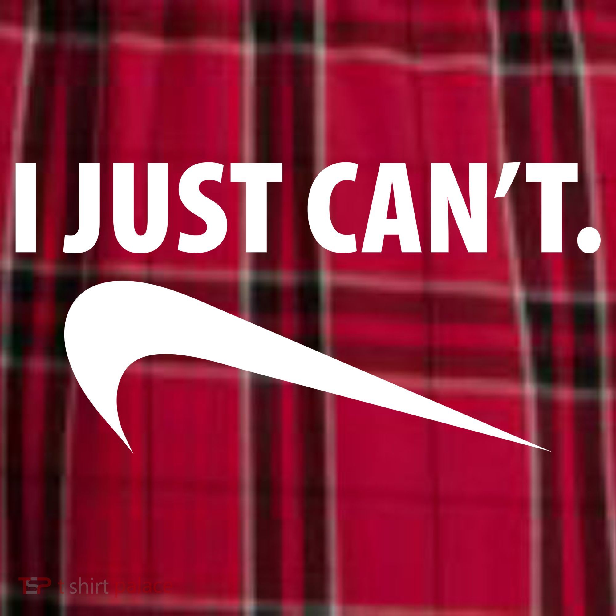 I Just Can't Funny Parody Men's Flannel Plaid Pajama Pants