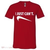 I Just Can't Funny Parody V-Neck T-Shirt thumb 0