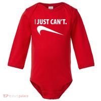 I Just Can't Funny Parody Baby Long Sleeve Bodysuit thumb 0