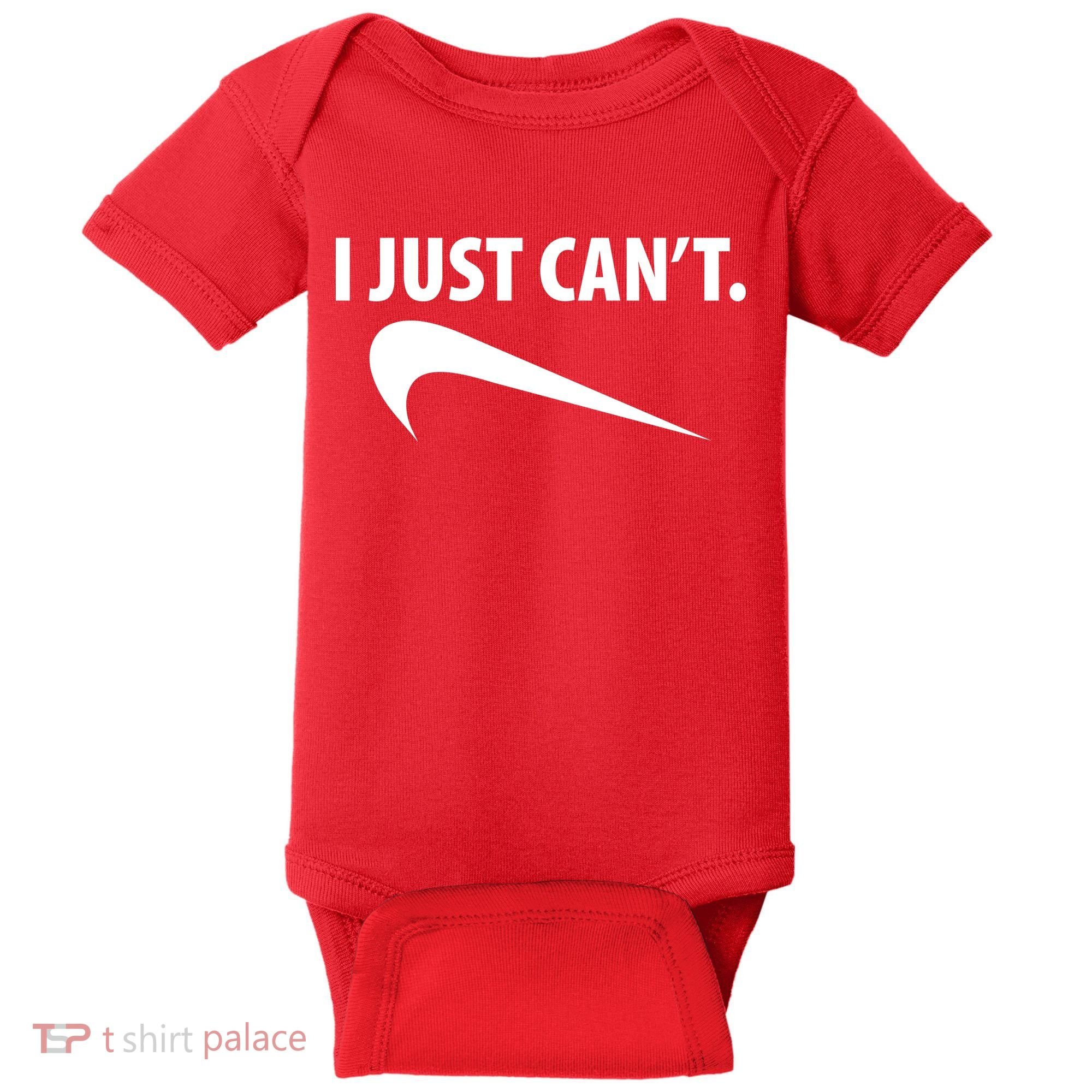 I Just Can't Funny Parody Baby Bodysuit