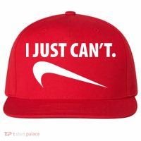I Just Can't Funny Parody Wool Snapback Cap thumb 0