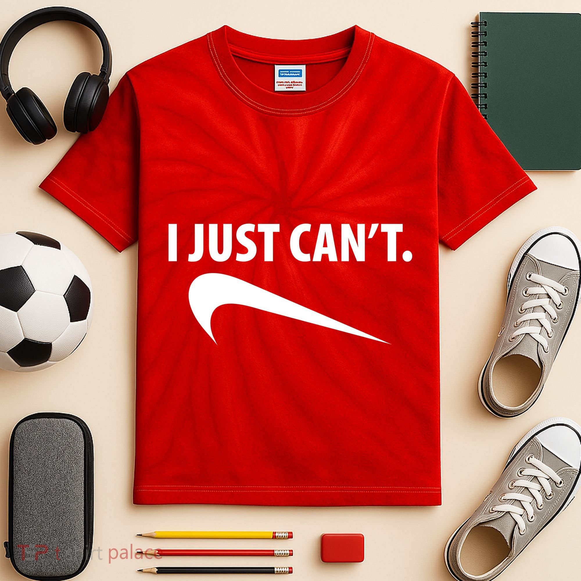 I Just Can't Funny Parody Kids Tie-Dye T-Shirt