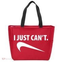I Just Can't Funny Parody Tote Bag thumb 0