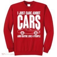 I Just Care About Cars and Maybe Like 4 People Sweatshirt thumb 0