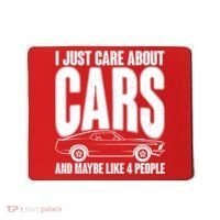 I Just Care About Cars and Maybe Like 4 People Mousepad thumb 0