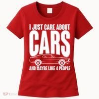 I Just Care About Cars and Maybe Like 4 People Women's T-Shirt thumb 0