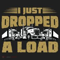 I Just Dropped A Load Trucking Golf Towel thumb 3