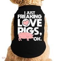 I Just Freaking Love Pigs OK Doggie Tank thumb 0
