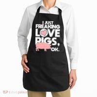 I Just Freaking Love Pigs OK Apron thumb 2