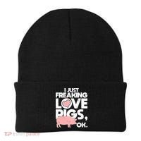 I Just Freaking Love Pigs OK Beanie thumb 0