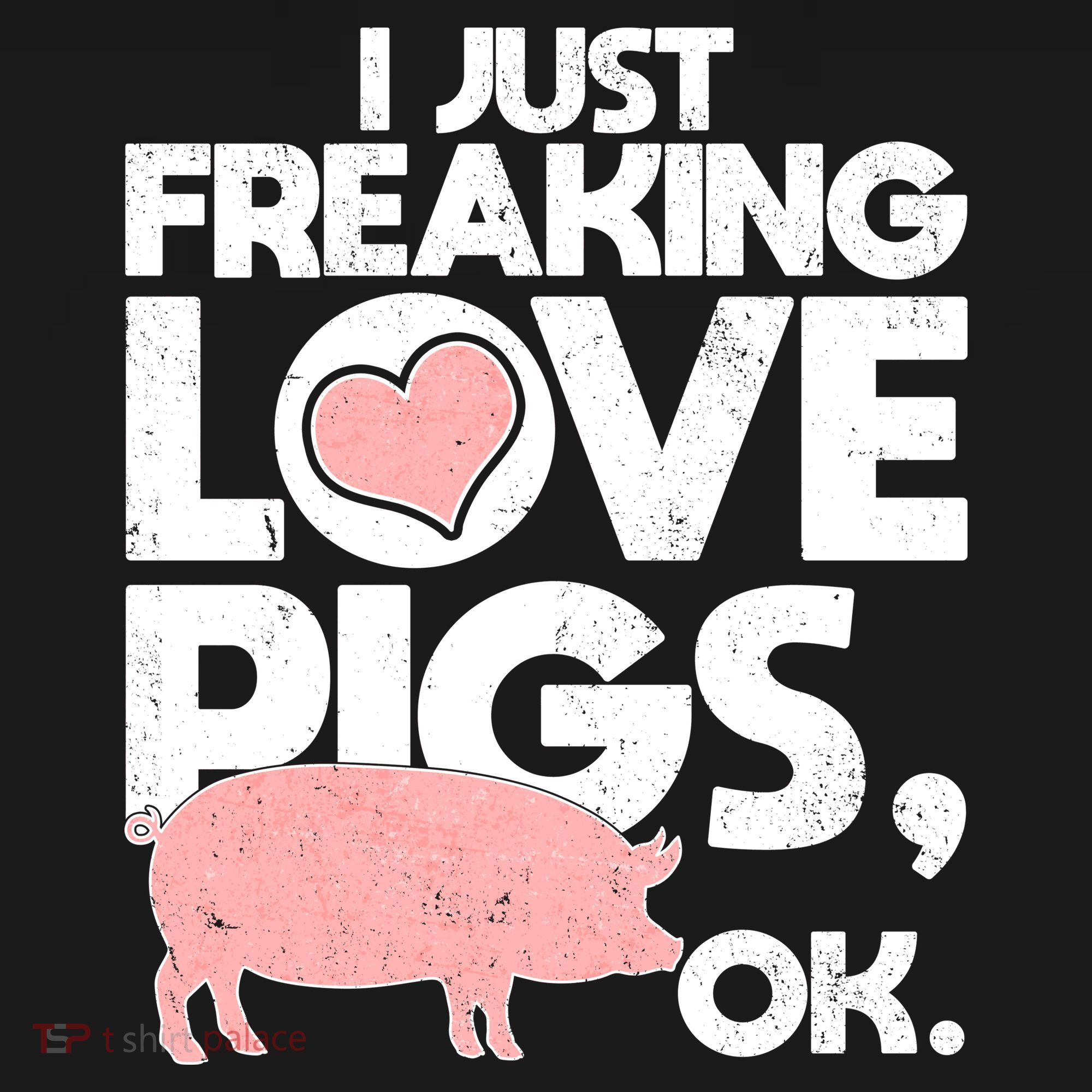 I Just Freaking Love Pigs OK Polo