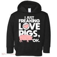I Just Freaking Love Pigs OK Toddler Hoodie thumb 0