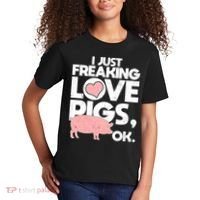 I Just Freaking Love Pigs OK Kids T-Shirt thumb 2