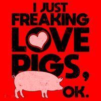 I Just Freaking Love Pigs OK Santa Hat thumb 1