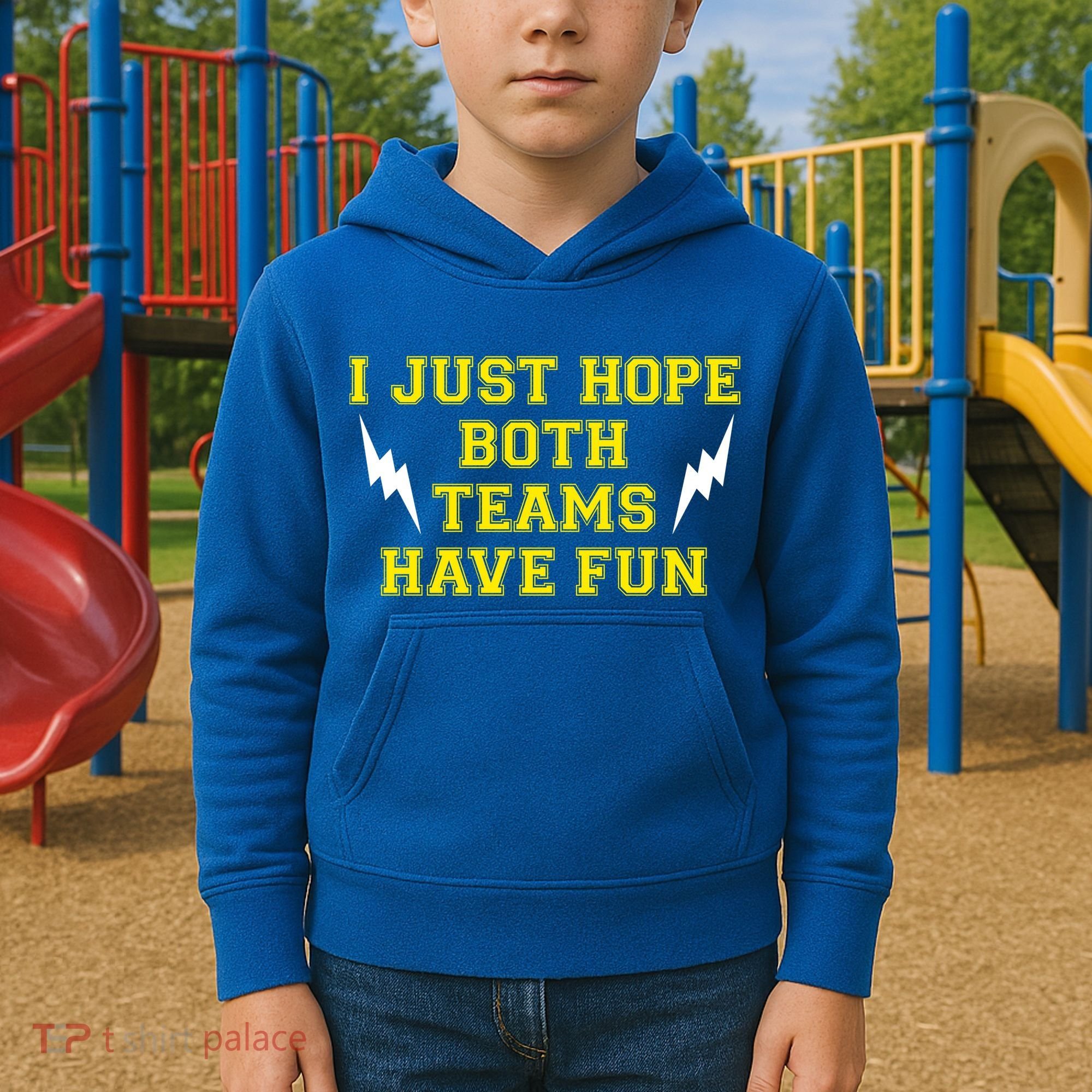 I Just Hope Both Teams Win Kids Hoodie