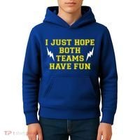 I Just Hope Both Teams Win Kids Hoodie thumb 4