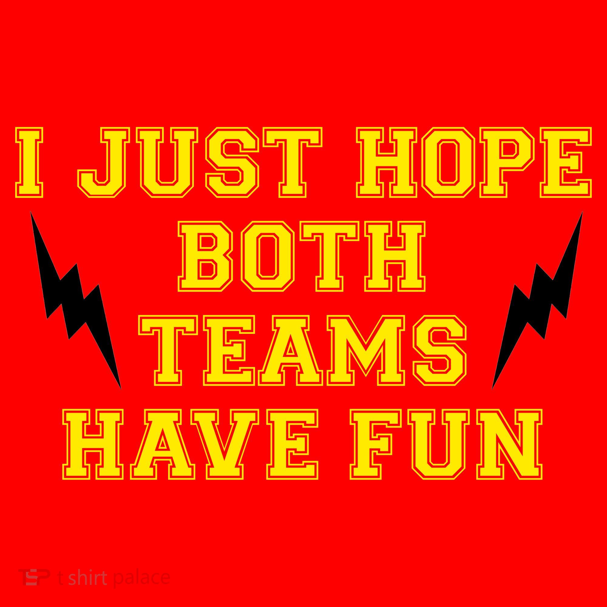 I Just Hope Both Teams Win Santa Hat