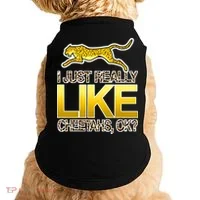 I Just Like Cheetahs Ok Doggie Tank thumb 0