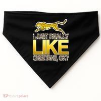 I Just Like Cheetahs Ok USA-Made Doggie Bandana thumb 0