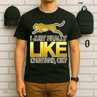 I Just Like Cheetahs Ok T-Shirt thumb 6