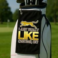 I Just Like Cheetahs Ok Golf Towel thumb 2