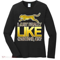 I Just Like Cheetahs Ok Women's Long Sleeve Shirt thumb 0
