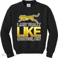 I Just Like Cheetahs Ok Kids Sweatshirt thumb 0
