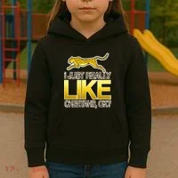 I Just Like Cheetahs Ok Kids Hoodie thumb 3