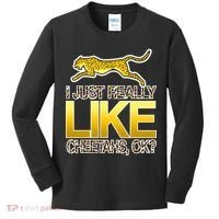 I Just Like Cheetahs Ok Kids Long Sleeve Shirt thumb 0