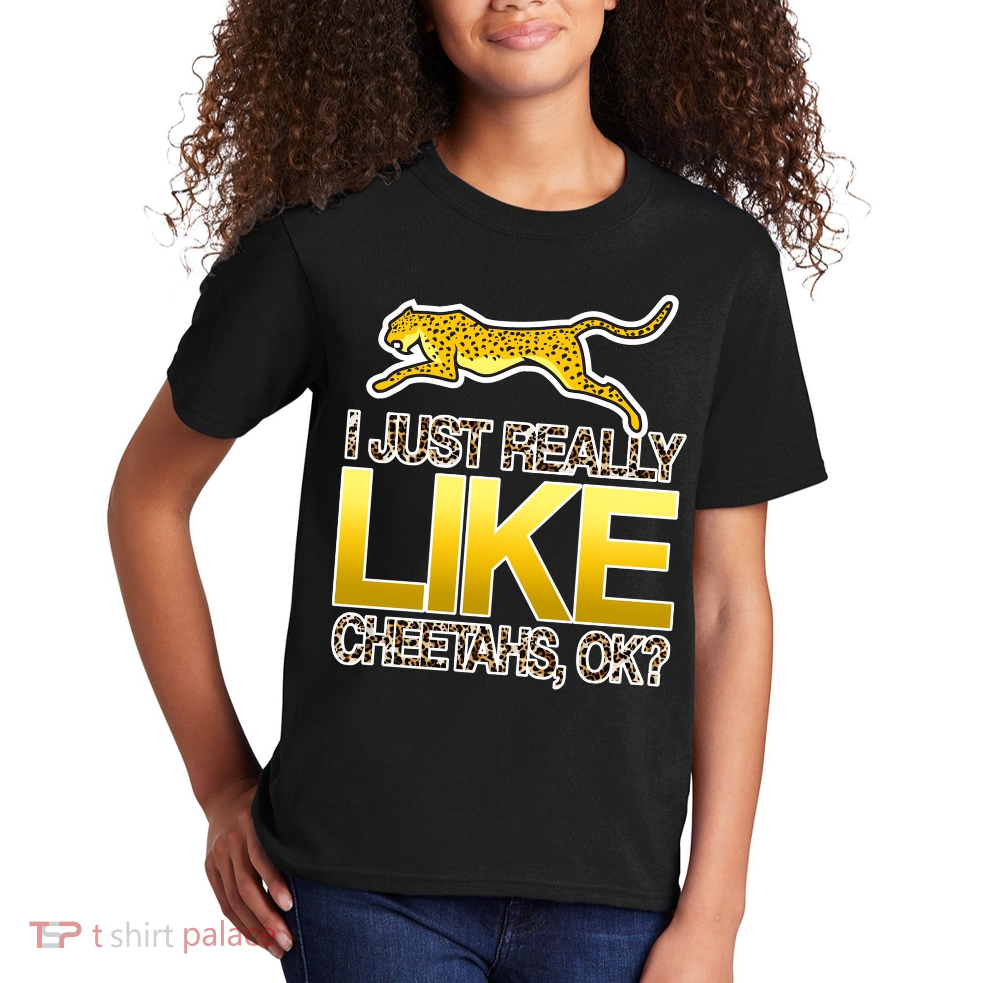 I Just Like Cheetahs Ok Kids T-Shirt