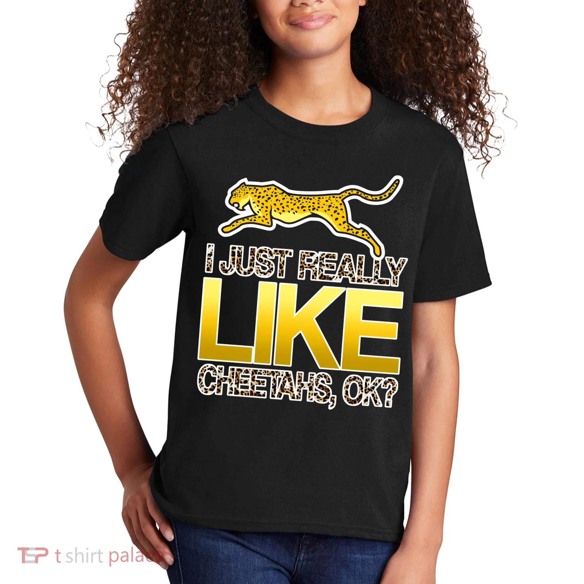 I Just Like Cheetahs Ok Kids T-Shirt