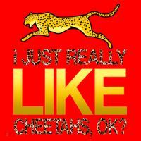 I Just Like Cheetahs Ok Santa Hat thumb 1