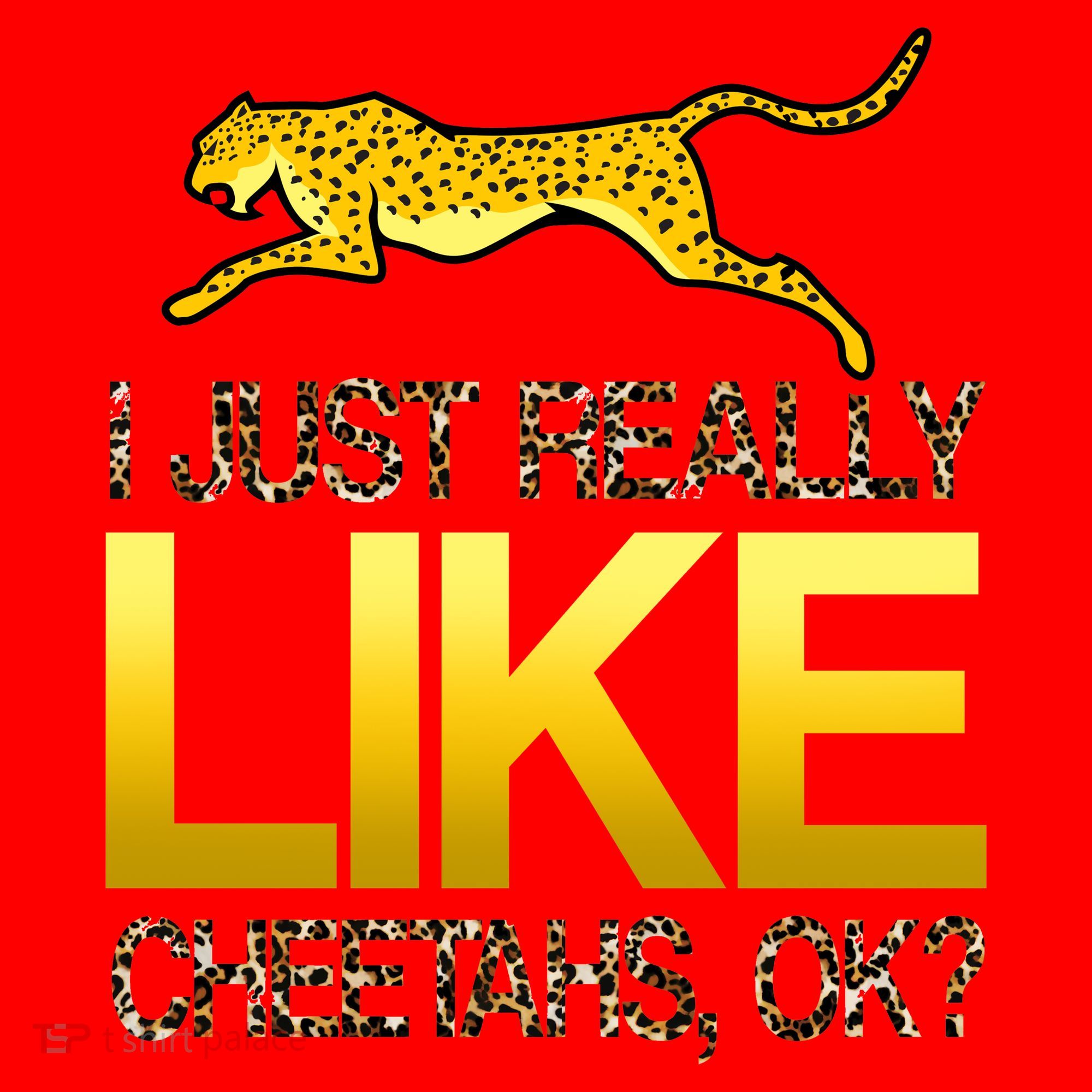 I Just Like Cheetahs Ok Santa Hat