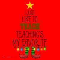 I Just Like To Teach, Teachings My Favorite Santa Hat thumb 1