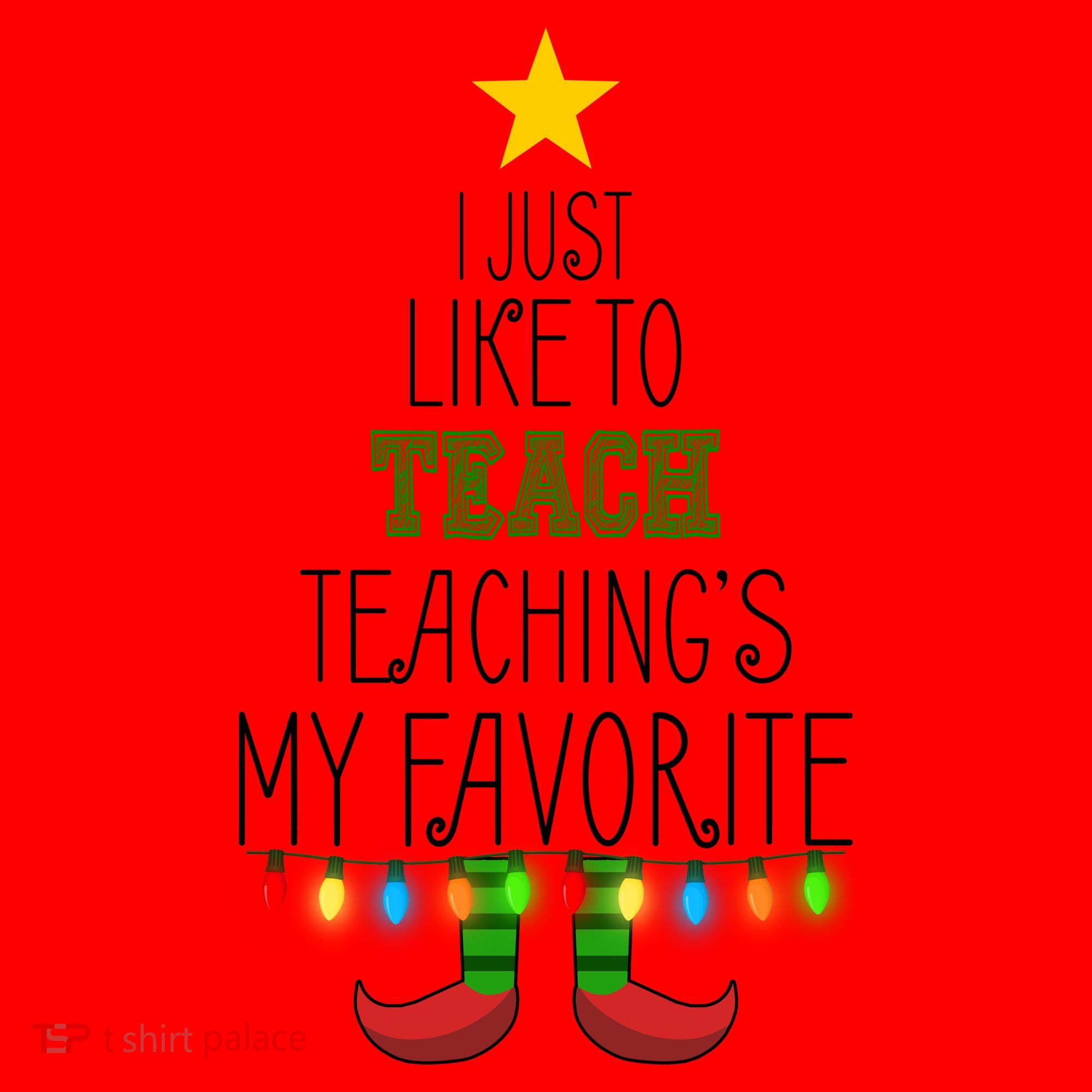 I Just Like To Teach, Teachings My Favorite Santa Hat