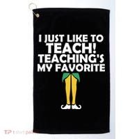 I Just like to Teach Teaching's My Favorite Elves Golf Towel thumb 0