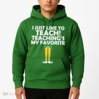 I Just like to Teach Teaching's My Favorite Elves Hoodie thumb 2
