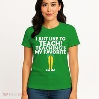 I Just like to Teach Teaching's My Favorite Elves Women's T-Shirt thumb 4