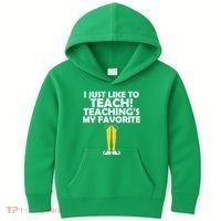 I Just like to Teach Teaching's My Favorite Elves Kids Hoodie thumb 0