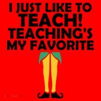 I Just like to Teach Teaching's My Favorite Elves Santa Hat thumb 1