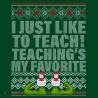 I Just Like To Teach Ugly Christmas Sweaters For Teachers Hoodie thumb 7