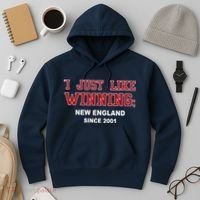 I Just Like Winning New England Hoodie thumb 3